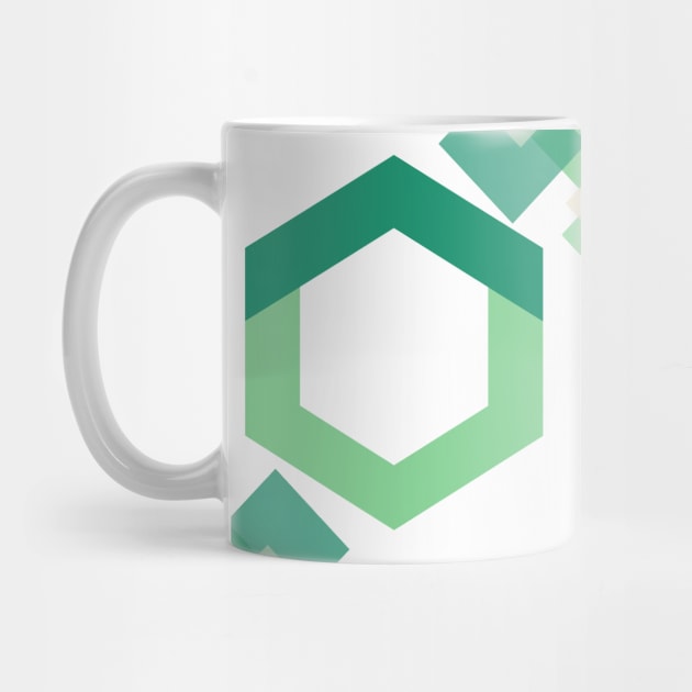 Green APEX LABS Hexagon - Modern Design by ApexDesignsUnlimited